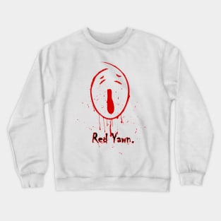 Red Yawn Crewneck Sweatshirt